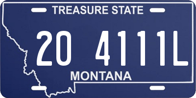 MT license plate 204111L