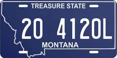 MT license plate 204120L