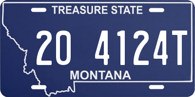 MT license plate 204124T