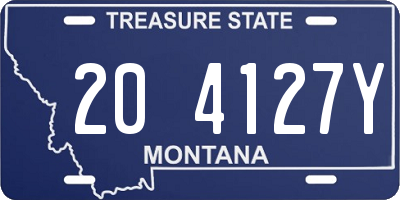 MT license plate 204127Y
