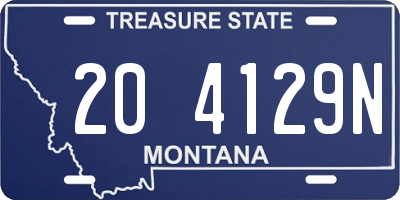 MT license plate 204129N
