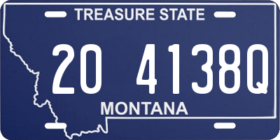 MT license plate 204138Q