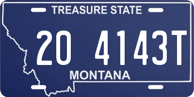 MT license plate 204143T