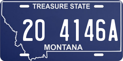 MT license plate 204146A