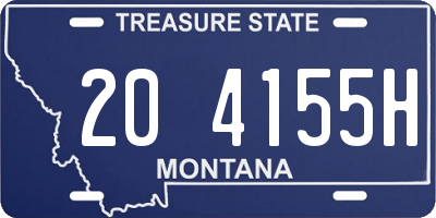 MT license plate 204155H