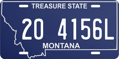 MT license plate 204156L