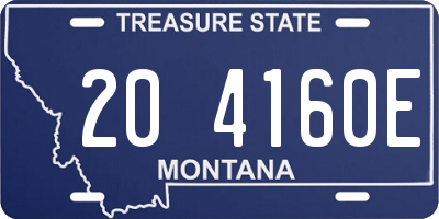 MT license plate 204160E