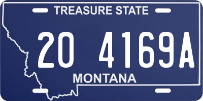 MT license plate 204169A