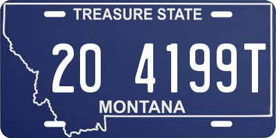 MT license plate 204199T