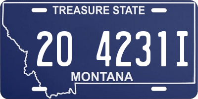 MT license plate 204231I
