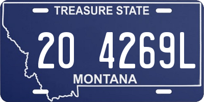 MT license plate 204269L