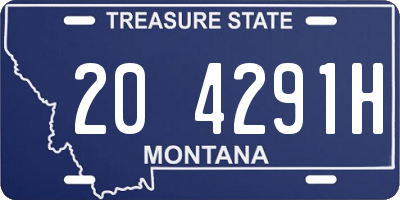 MT license plate 204291H