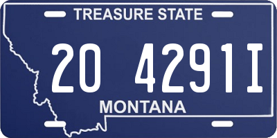 MT license plate 204291I