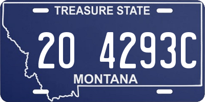MT license plate 204293C