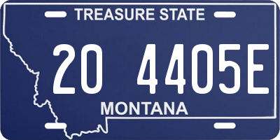 MT license plate 204405E