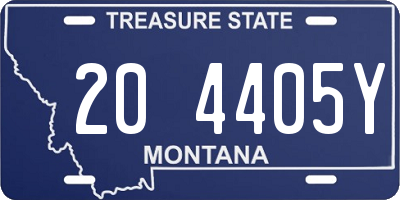 MT license plate 204405Y