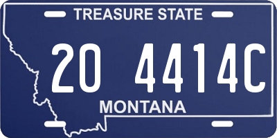 MT license plate 204414C