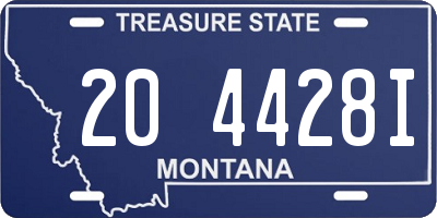MT license plate 204428I