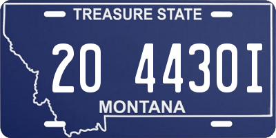MT license plate 204430I