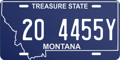 MT license plate 204455Y