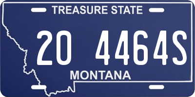 MT license plate 204464S