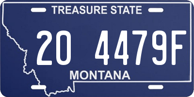 MT license plate 204479F