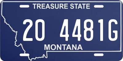 MT license plate 204481G
