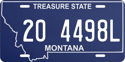 MT license plate 204498L