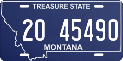 MT license plate 204549O
