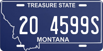 MT license plate 204599S