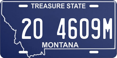 MT license plate 204609M