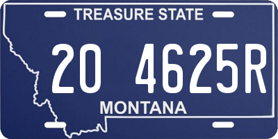 MT license plate 204625R