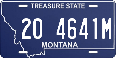 MT license plate 204641M