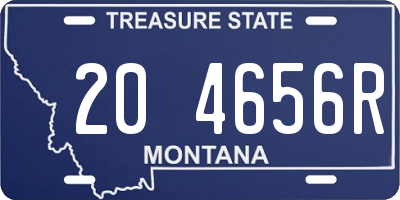 MT license plate 204656R