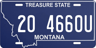MT license plate 204660U