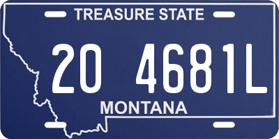 MT license plate 204681L