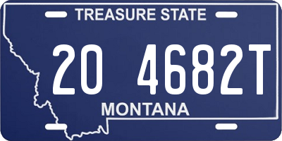 MT license plate 204682T