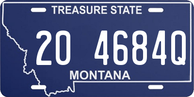 MT license plate 204684Q