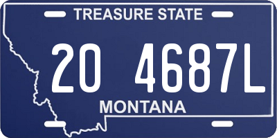 MT license plate 204687L