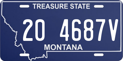 MT license plate 204687V