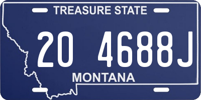 MT license plate 204688J