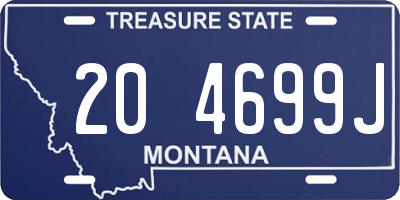 MT license plate 204699J