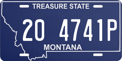 MT license plate 204741P