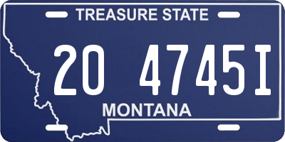 MT license plate 204745I