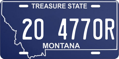 MT license plate 204770R