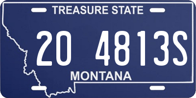 MT license plate 204813S
