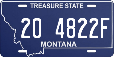 MT license plate 204822F