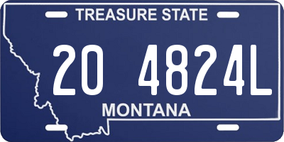 MT license plate 204824L