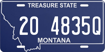 MT license plate 204835Q