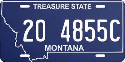 MT license plate 204855C